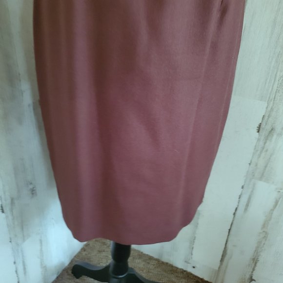 VINTAGE CLICHY WOOL PENCIL SKIRT - Picture 3 of 5
